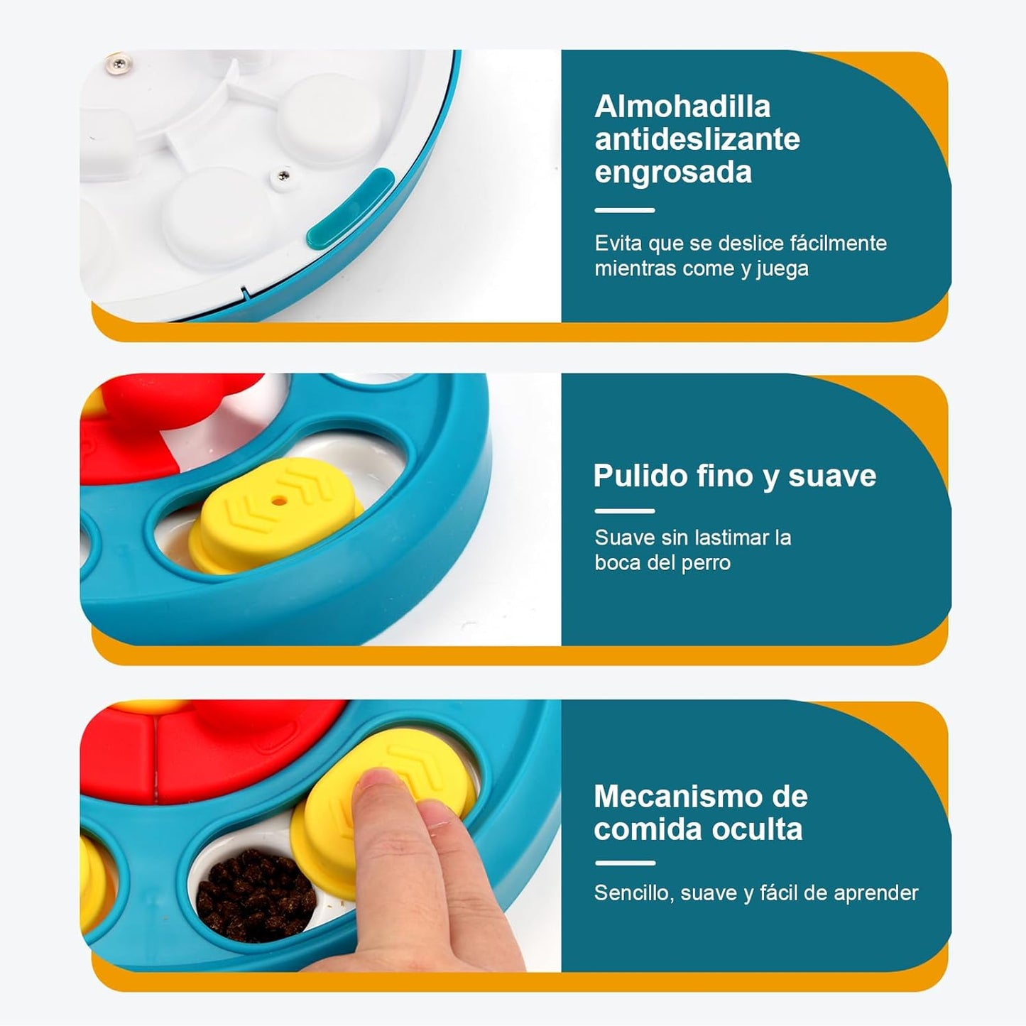 ROMPE CABEZAS PARA PERRO, ALIMENTACION LENTA Y SEGURA