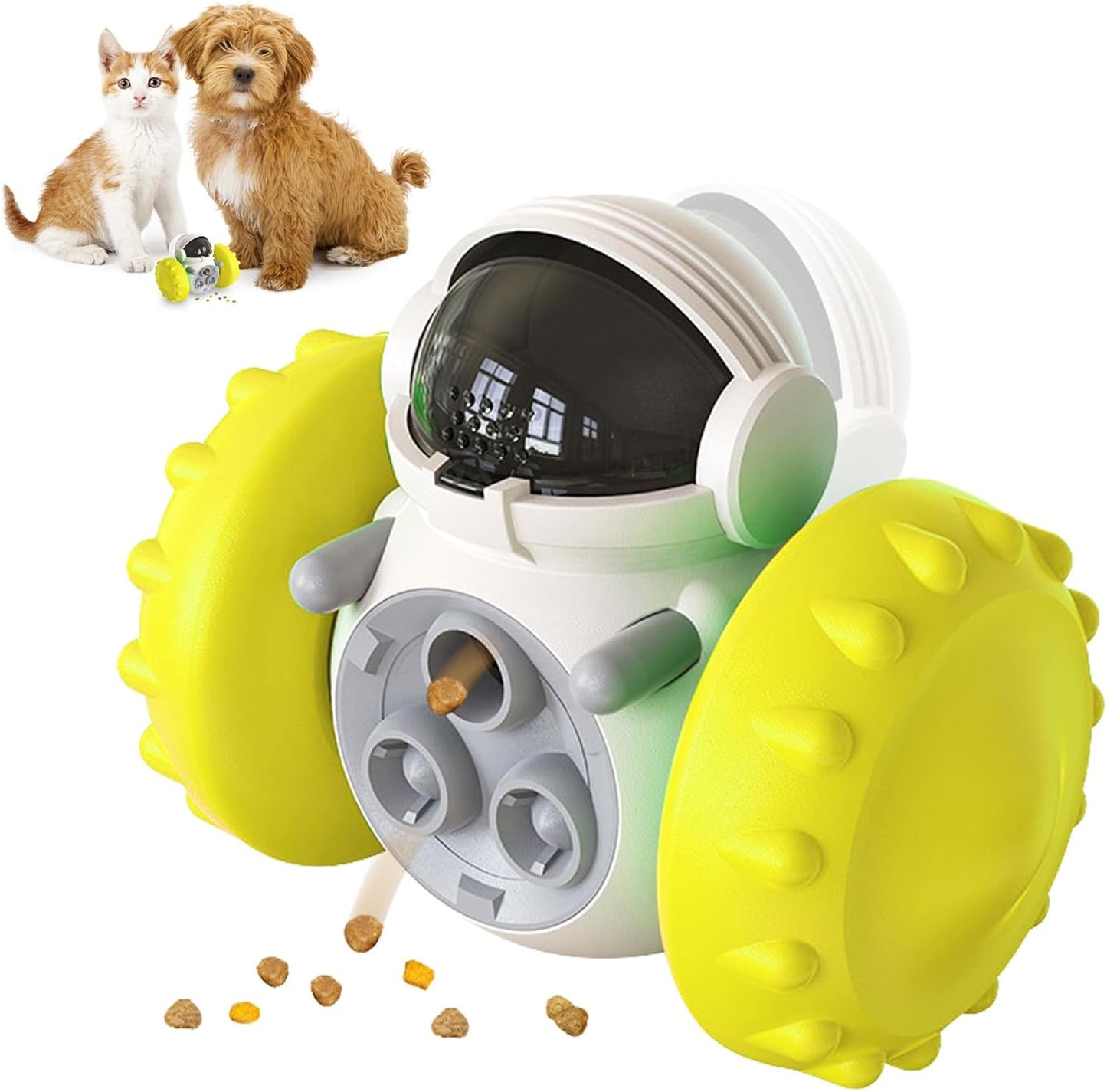 JUGUETE INTERACTIVO DISPENSADOR DE COMIDA PARA PERROS Y GATOS
